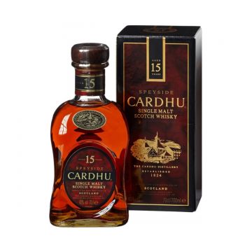 Cardhu 15 ani Speyside Single Malt Scotch Whisky 0.7L