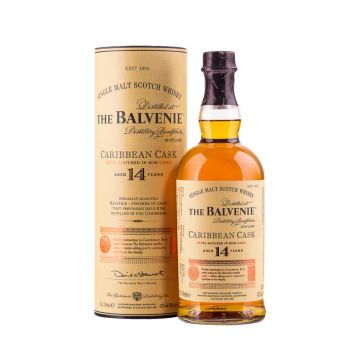 The Balvenie Caribbean Cask 14 ani Speyside Single Malt Scotch Whisky 0.7L