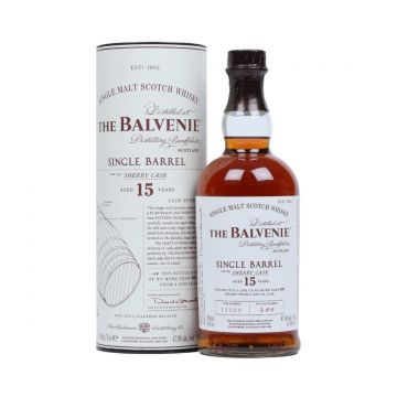 The Balvenie Single Barrel Sherry Cask 15 ani Speyside Single Malt Scotch Whisky 0.7L