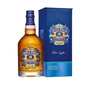 Chivas Regal Gold Signature 18 ani Blended Scotch Whisky 1L