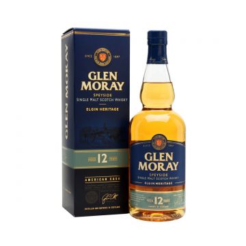 Glen Moray Elgin Heritage 12 ani Speyside Single Malt Scotch Whisky 0.7L