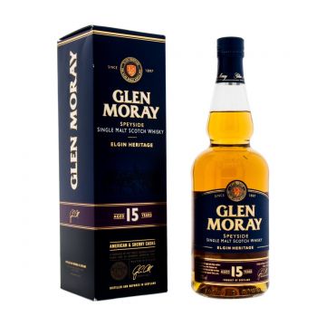 Glen Moray Elgin Heritage 15 ani Speyside Single Malt Scotch Whisky 0.7L