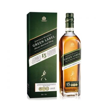 Johnnie Walker Green Label 15 ani Blended Scotch Whisky 0.7L