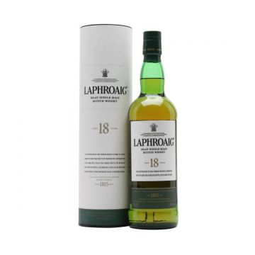 Laphroaig 18 ani Islay Single Malt Scotch Whisky 0.7L