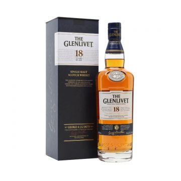 The Glenlivet 18 ani Speyside Single Malt Scotch Whisky 0.7L