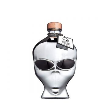 Outer Space Alien Head Chrome Edition Vodka 0.7L