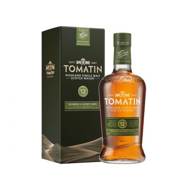 Tomatin 12 ani Highland Single Malt Scotch Whisky 0.7L