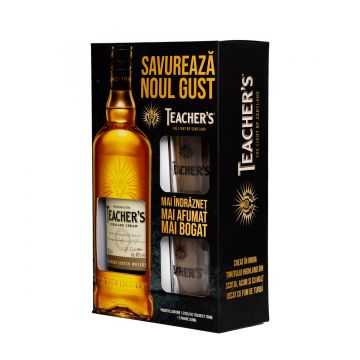 Teacher's Gift Set Blended Scotch Whisky 0.7L