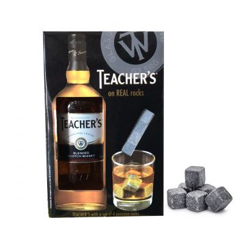 Teacher's Rocks Gift Set Blended Scotch Whisky 0.7L
