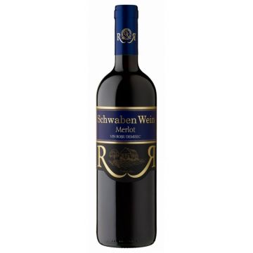 Vin rosu demisec, Merlot, Schwaben Wein Recas, 0.75L, 13.5% alc., Romania