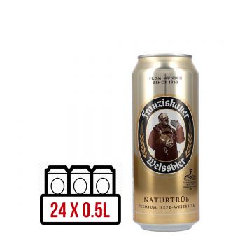 Franziskaner Naturtrub Premium Hefe Weissbier BAX 24 dz. x 0.5L