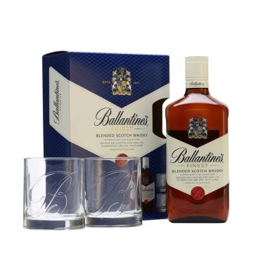 Ballantine's Finest Blended Scotch Whisky Gift Set 0.7L