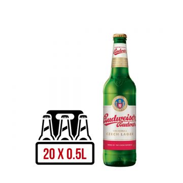 Budweiser Budvar Czech Premium Lager BAX 20 st. x 0.5L