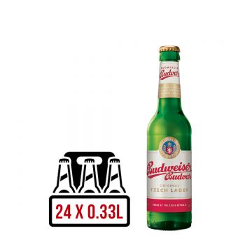 Budweiser Budvar Czech Premium Lager BAX 24 st. x 0.33L