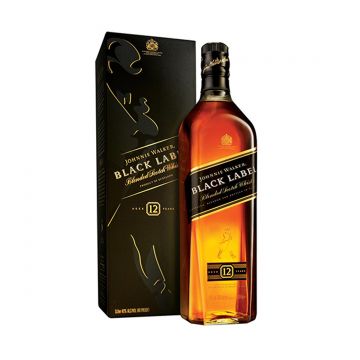 Johnnie Walker Black Label Whisky 12 ani 1L