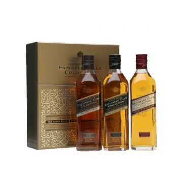 Johnnie Walker Explorer's Club Blended Scotch Whisky Collection 3 sticle x 0.2L