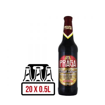 Praga Dark Lager BAX 20 st. x 0.5L Praga Dark Lager BAX 20 st. x 0.5L
