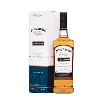 Bowmore Legend Crafted Bourbon Barrels Islay Single Malt Scotch Whisky 0.7L
