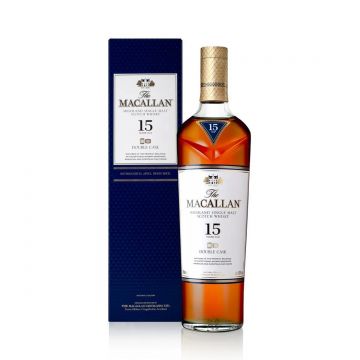 The Macallan 15 ani Double Cask Highland Single Malt Scotch Whisky 0.7L