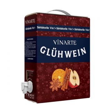 Vinarte Gluhwein - Vin Fiert Rosu Sec - Romania - 3L