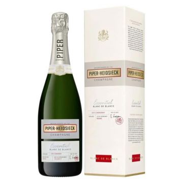 Set 2 x Sampanie Extra Brut Essentiel Caviste Blanc de Blancs Piper Heidsieck, 12% Alcool, Cutie Carton, 0.75 l