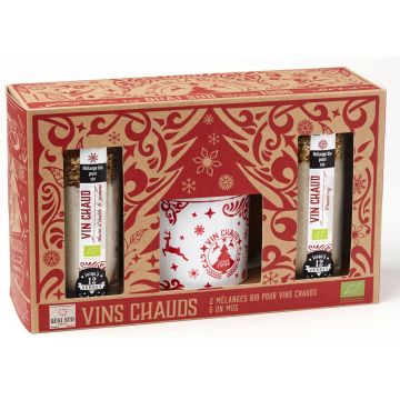 Set 2 amestecuri BIO pentru vin fiert + o cana | Quai Sud