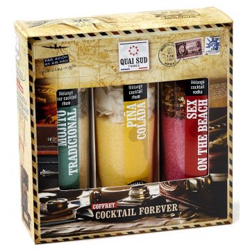 Set 3 amestecuri pentru cocktail - Cocktail Forever | Quai Sud