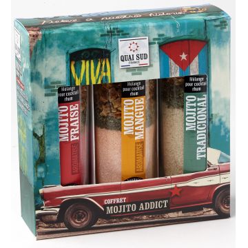 Set 3 amestecuri pentru cocktail - Mojito Addict | Quai Sud