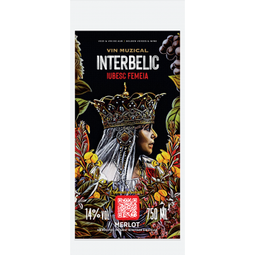 Vin muzical interbelic - Iubesc femeia, rosu, merlot, 2018, sec | Magic Paper