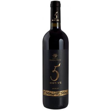 Vin rosu - 5 Motive, Merlot, demisec, 2016 | Domeniile Dascalu