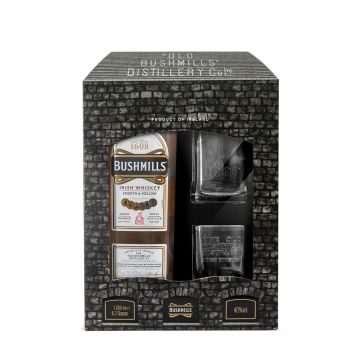 Bushmills Original Smooth & Mellow Whiskey Gift Set 1L