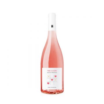 Feudi Salentini Tre Cuori Rosa di Primitivo Puglia - Vin Rose Sec - Italia - 0.75L