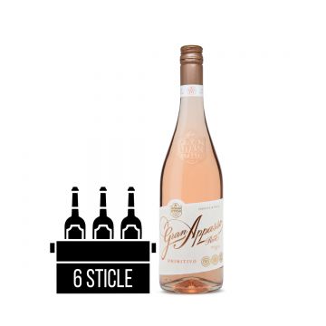 Gran Appasso Rosato Puglia Igp BAX 6 st. x 0.75L - Vin Rose Sec - Italia