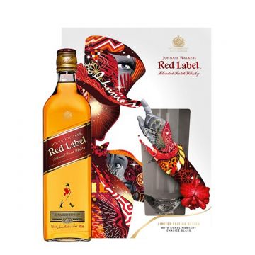 Johnnie Walker Red Label Whisky Gift Set 0.7L