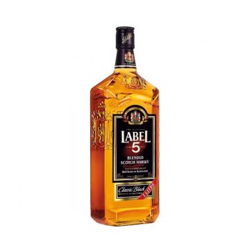 Label 5 Classic Black Blended Scotch Whisky 1L