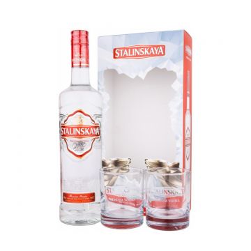 Stalinskaya Red Vodka Gift Set 0.7L