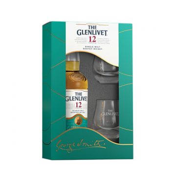 The Glenlivet Whisky 12 ani Gift Set 0.7L
