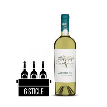 Viile Metamorfosis Fetesca Alba si Sauvignon Blanc BAX 6 st. x 0.75L - Vin Sec Alb - Romania