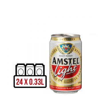 Amstel Light Premium Lager BAX 24 dz. x 0.33L