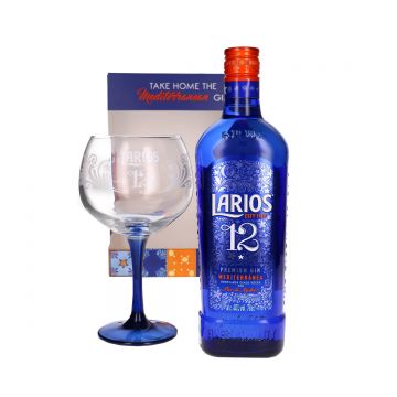 Gin Larios Premium Gin Mediterranea 12 Botanicals Gift Set 0.7L