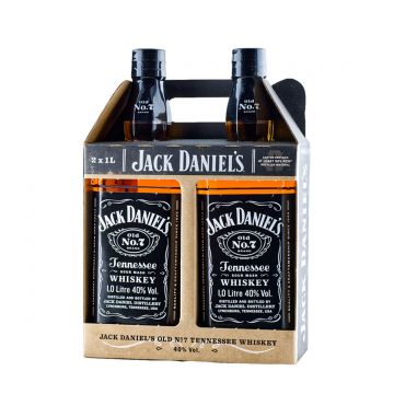 Jack Daniel's Old No. 7 Tennessee Whiskey Twin Pack 2x1L