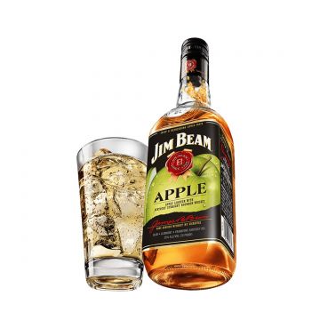 Jim Beam Apple Gift Set Lichior 0.7L