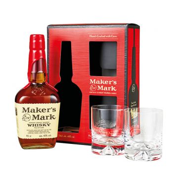 Maker's Mark Whiskey Gift Set 0.7L