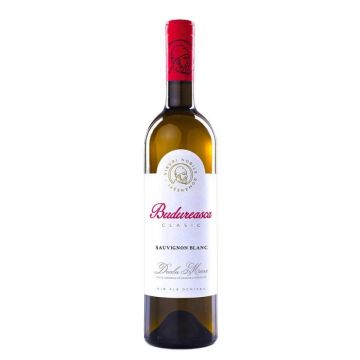Vin alb demisec, Sauvignon Blanc, Budureasca Dealu Mare, 0.75L, 13.5% alc., Romania