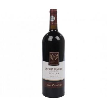 Vin rosu demisec, Cabernet Sauvignon, Ceptura Dealul Mare, 0.75L, 13.5% alc., Romania