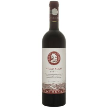 Vin rosu demisec, Feteasca Neagra, Budureasca Dealu Mare, 0.75L, 14.5% alc., Romania