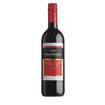 Vin rosu sec Folonari Montepulciano d'Abruzzo, 0.75L, 12.5% alc., Italia