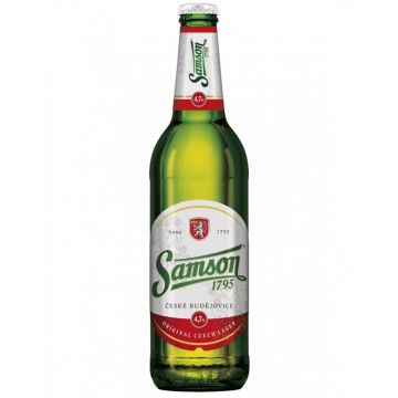 Bere blonda Samson 1795 Original Czech Lager, 4.7% alc., 0.5L, Cehia Bere blonda Samson 1795 Original Czech Lager, 4.7% alc., 0.5L, Cehia