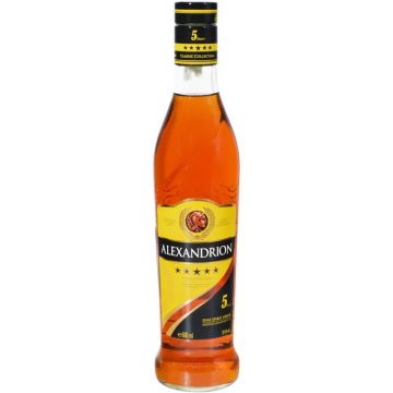 Brandy Alexandrion 5 Stele, 37.5% alc., 0.5L, Romania