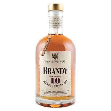 Brandy Monte Sabotino 10 ani Gran Riserva Astuccio, 40% alc., 0.7L, Italia